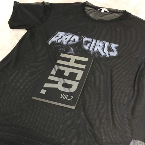 Charlotte Russe Sheer Mesh See Through Top - Picture 8 of 11